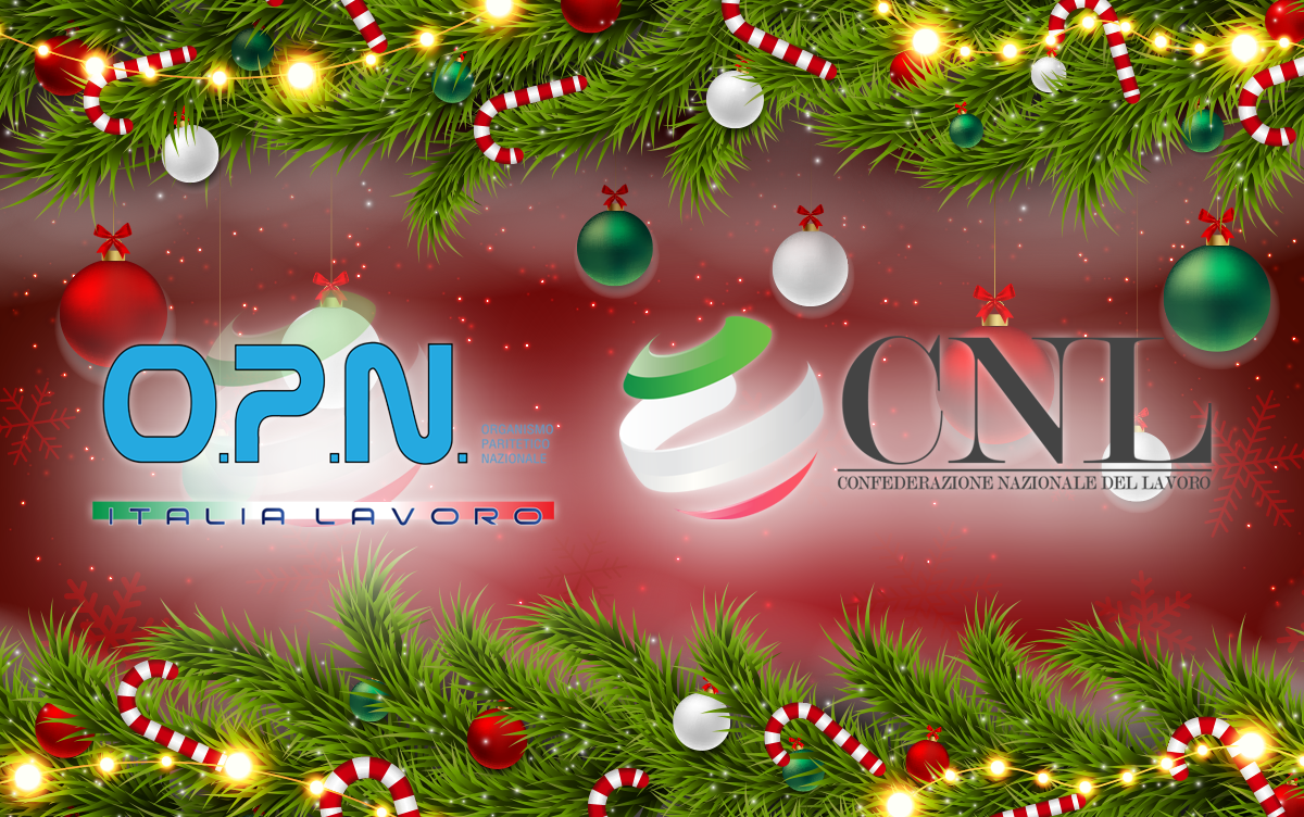 Buone feste da CNL – Confederazione Nazionale del Lavoro e OPN Italia Lavoro