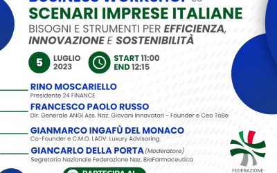 Business workshop online – Scenari imprese italiane, l’evento di FederBioFarma