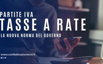 Partite IVA, norma per la rateizzazione delle tasse