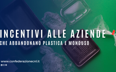 Incentivi alle aziende che abbandonano la plastica monouso