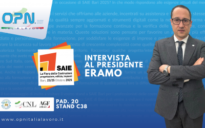 “La prevenzione si costruisce”: La Confederazione CNL e OPN Italia Lavoro protagonisti a SAIE Bari 2025