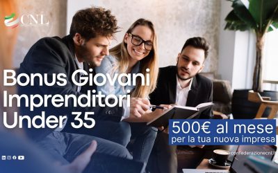 Bonus giovani imprenditori under 35: Il nuovo incentivo Inps da 500 euro al mese