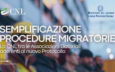 Semplificazione procedure migratorie, la CNL tra le Associazioni Datoriali aderenti al nuovo Protocollo