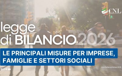 Legge di Bilancio 2026: Le Principali Misure per imprese, famiglie e settori sociali