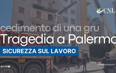 Sicurezza sul lavoro, tragedia a Palermo dopo il cedimento di una gru