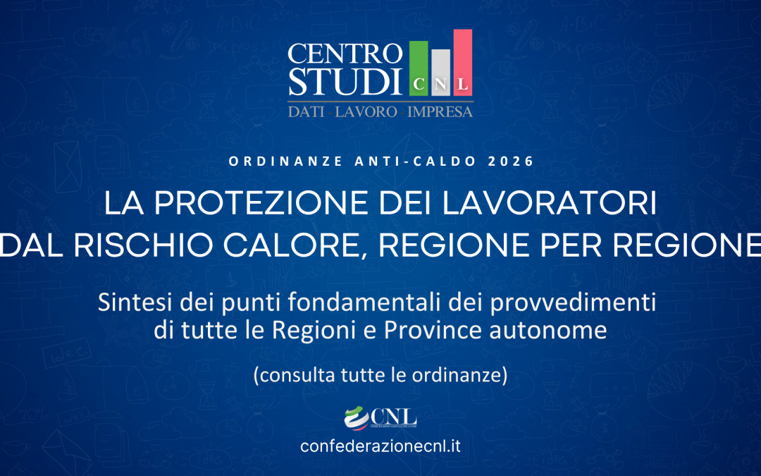 Rischio caldo 2026: tutte le Regioni in campo per la tutela dei lavoratori. Il quadro dei provvedimenti, regione per regione