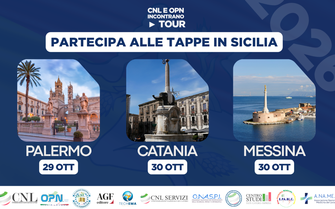 CNL E OPN INCONTRANO TOUR: Si parte dalla Sicilia